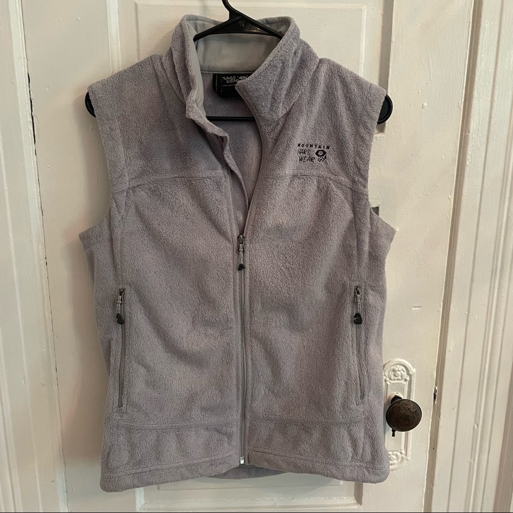 Mountain Hardware Monkey Fleece Full Zip Vest -  Gray / Silver - Size M